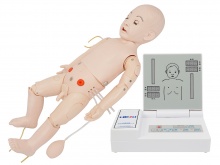 高级全功能一岁儿童护理模拟人（急救+护理+听诊）